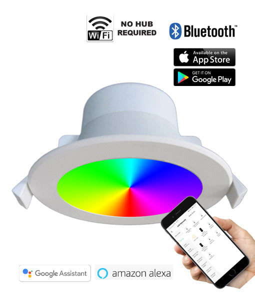 D/L LED SMART 9W WH IP44 90mm P/C 3K/6.5K 750 (820Lm) - SMTNOVA1