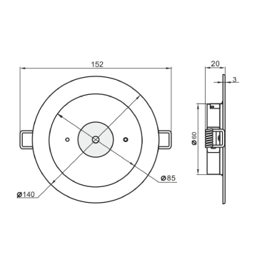 3A LIGHTING LED EMERGENCY LIGHT - SP-3001 WH
