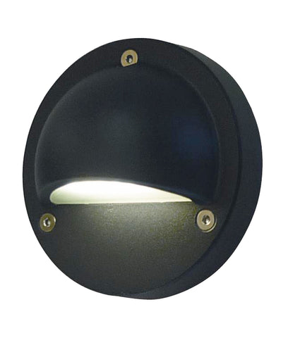 Outdoor LED Eyelid Step Lights Black 12V - STE3