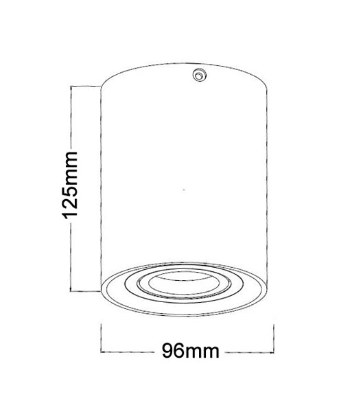 Surface Mounted Round Gimbal Downlight - SURFACE22