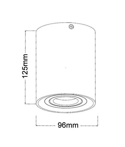 Surface Mounted Round Gimbal Downlight - SURFACE22