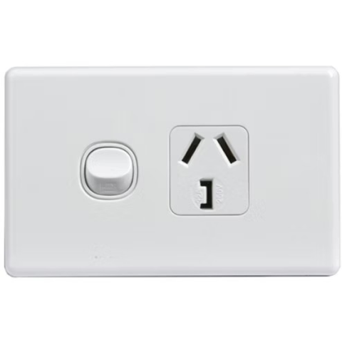 Tesla Single GPO 32Amp White - TESGPO132