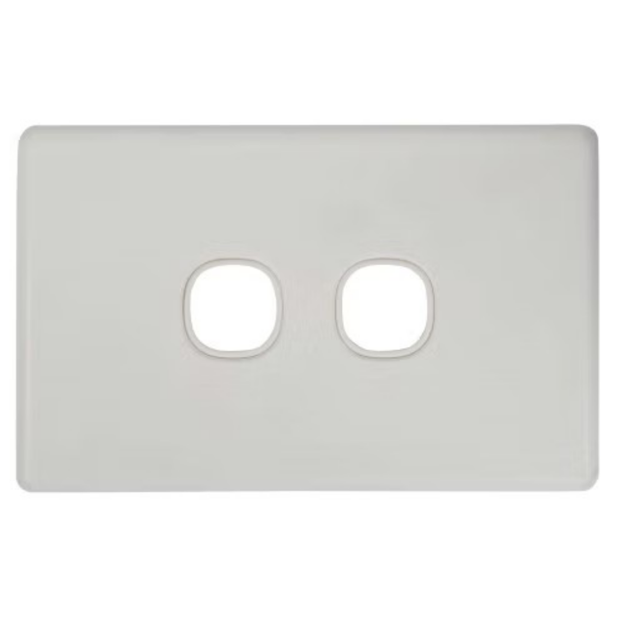 Tesla 2 Gang Switch - Grid Pla - TESNSW2PL