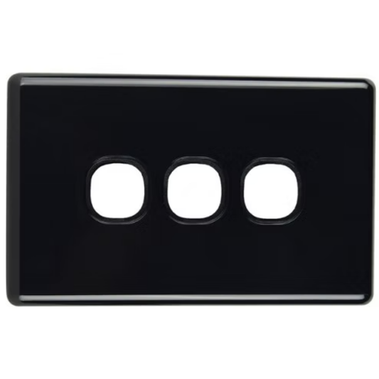 Tesla 3 Gang Switch - Grid Pla - TESNSW3PL