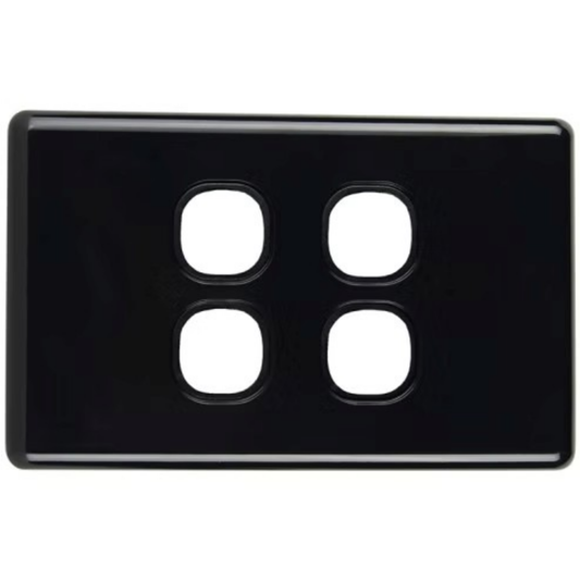 Tesla 4 Gang Switch - Grid Pla - TESNSW4PL