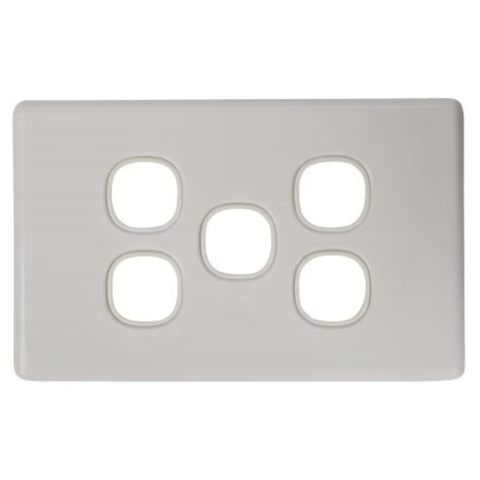 Tesla 5 Gang Switch - Grid Pla - TESNSW5PL