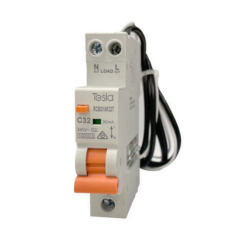 RCD/MCB 1P10 kA 32 Amp Orange - TESRCBO10K32TA