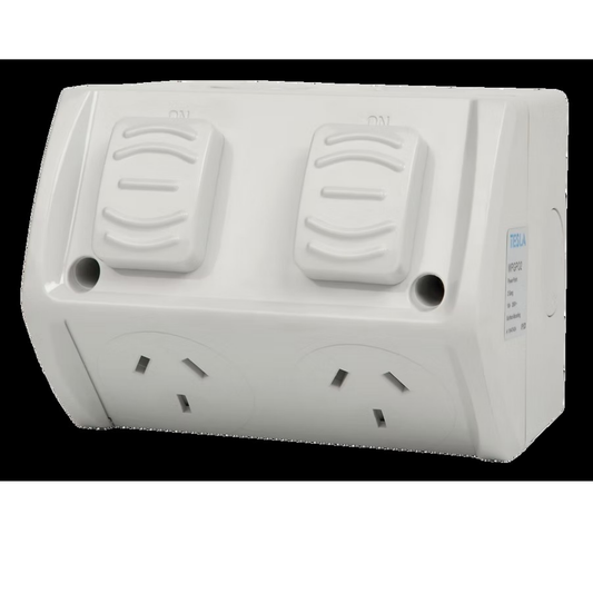Tesla 10 Amp Double Switched W - TESWPGPO2N