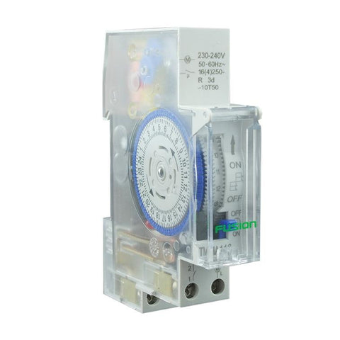 24 Hour Analogue Timer 1 Pole 13(4)A 240V with Battery Backup - TMA116