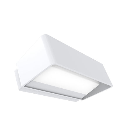 WALL S/M Up/Dn 13W RECT Wh 3K IP65 Opal Diff 600 Lm - TOPA0002