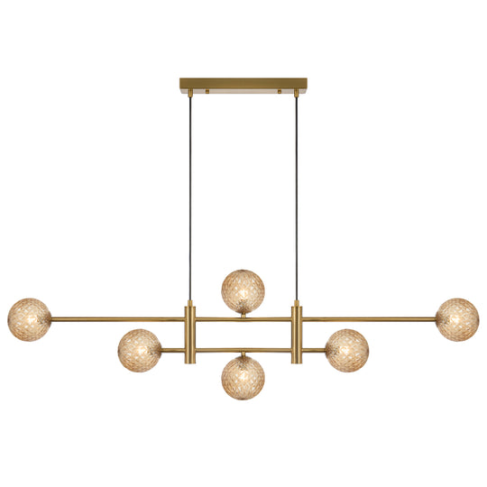 TYSON 6 LIGHT PENDANT ANTIQUE GOLD - PE06-AGAM