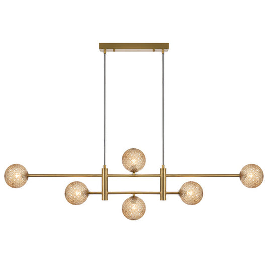 TYSON 6 LIGHT PENDANT ANTIQUE GOLD - PE06-AGAM