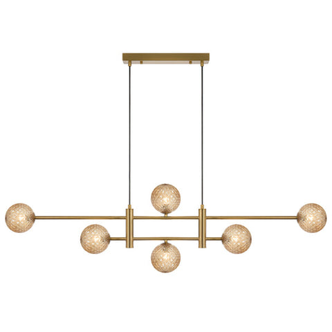 TYSON 6 LIGHT PENDANT ANTIQUE GOLD - PE06-AGAM