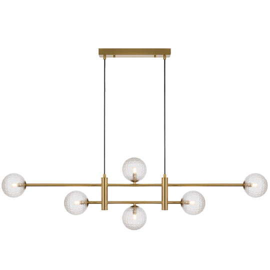TYSON 6 LIGHT PENDANT ANTIQUE GOLD - PE06-AGCLP