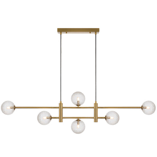 TYSON 6 LIGHT PENDANT ANTIQUE GOLD - PE06-AGCLP