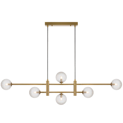 TYSON 6 LIGHT PENDANT ANTIQUE GOLD - PE06-AGCLP
