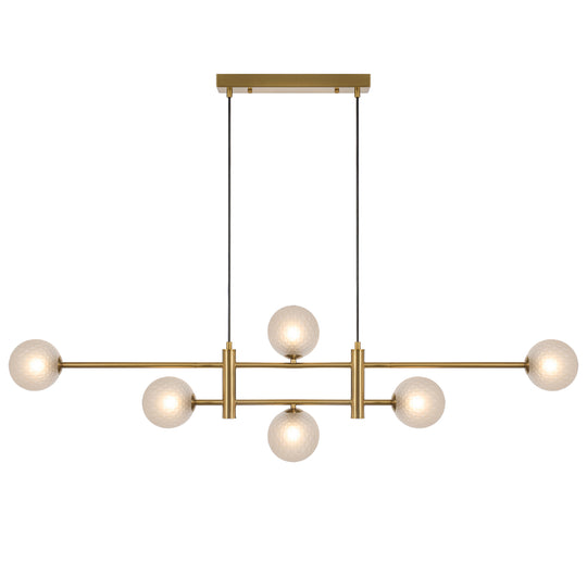 TYSON 6 LIGHT PENDANT ANTIQUE GOLD - PE06-AGFRT