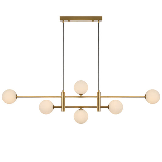 TYSON 6 LIGHT PENDANT ANTIQUE GOLD - PE06-AGOM