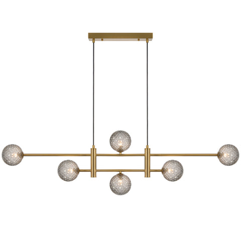 TYSON 6 LIGHT PENDANT ANTIQUE GOLD - PE06-AGSMT