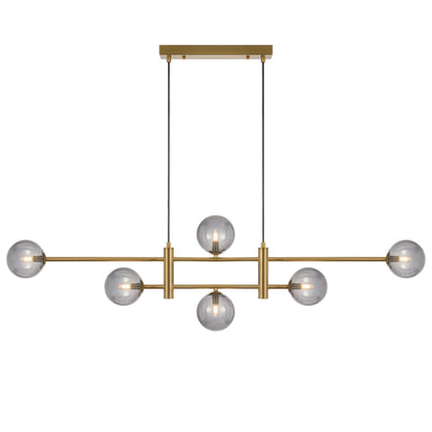TYSON 6 LIGHT PENDANT ANTIQUE GOLD - PE06-AGSM