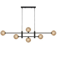 TYSON 6 LIGHT PENDANT BLACK - TYSON PE06-BKAMT