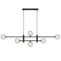 TYSON 6 LIGHT PENDANT BLACK - TYSON PE06-BKCLP