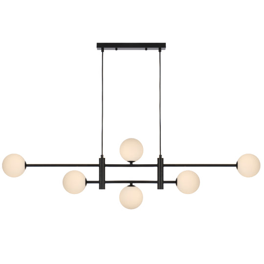 TYSON 6 LIGHT PENDANT BLACK - PE06-BKOM