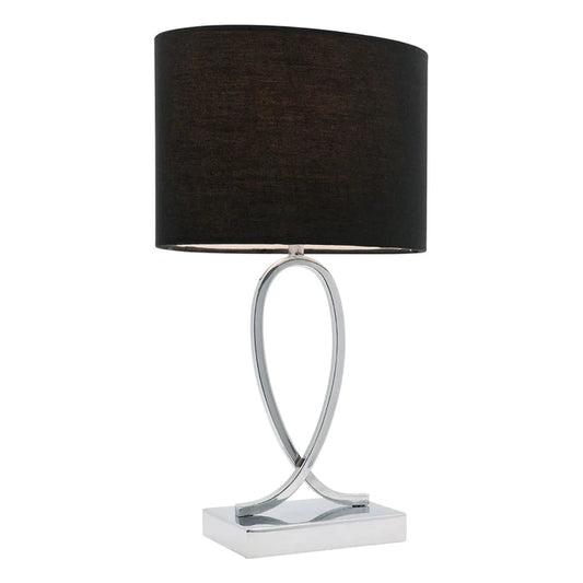 Campbell Large Table Lamp Black Metal - A28711BLK