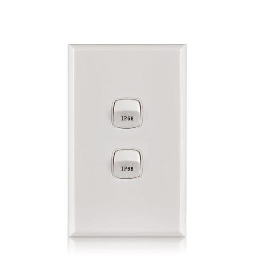 2 Gang Weatherproof Switch IP66 - S2WP - ARCK Electrical Wholesale Supplies