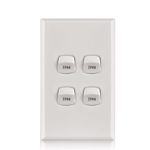 4 Gang Weatherproof Switch IP66 - S4WP - ARCK Electrical Wholesale Supplies