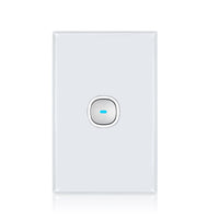 Transco Glass-look OPAL LED 1 Gang Push Button Switch - S1G