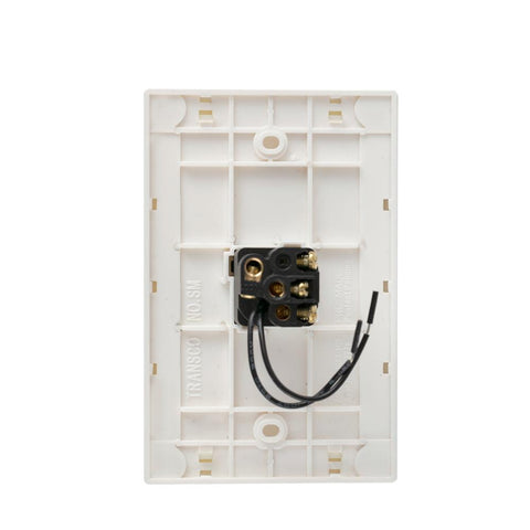 Transco Glass-look OPAL LED 1 Gang Push Button Switch - S1G & S1G/B