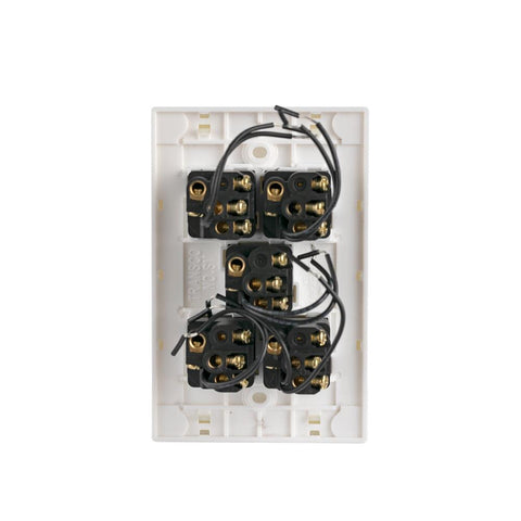 Transco Glass-look OPAL LED 5 Gang Push Button Switch - S5G & S5G/B