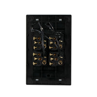 Transco Glass-look OPAL LED 4 Gang Push Button Switch - S4G/B