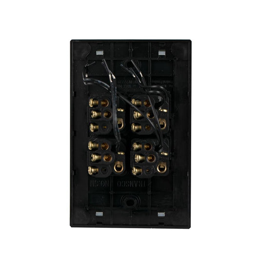 Transco Glass-look OPAL LED 4 Gang Push Button Switch - S4G/B