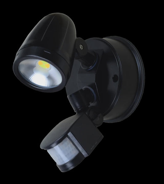 VACCUS Single Spotlight With Sensor Black - TLVA3013MS