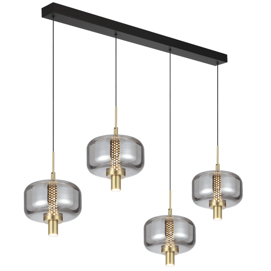VOLEN 4 LIGHT BAR PENDANT - PE4B-BKSM