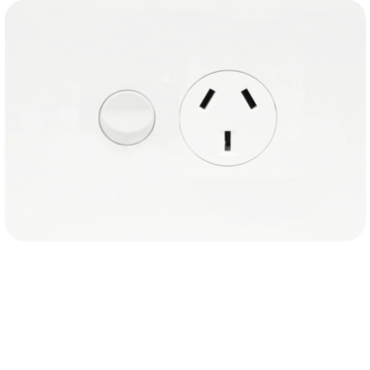 Hager Allure Series Double Pow - WBHP1S-MW