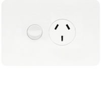 Hager Allure Series Double Pow - WBHP1S-MW