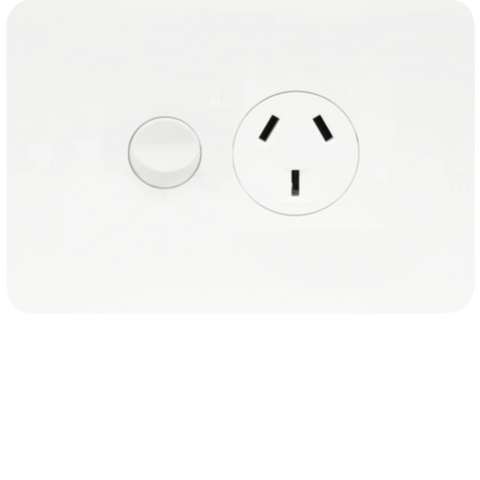 Hager Allure Series Double Pow - WBHP1S-MW
