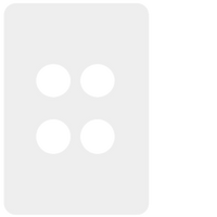 Hager Allure 4 Gang Switch Pla - WBHSP4-MW