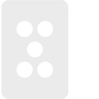 Hager Allure 5 Gang Switch Pla - WBHSP5-MW