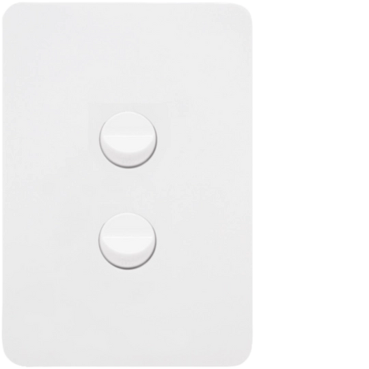Hager Allure 1 Gang Switch Pla - WBHSV2-MW - ARCK Electrical Wholesale Supplies