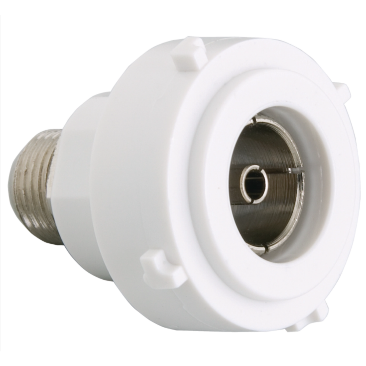 Hager Mechanism TV PAL to F Gloss White - WBMTV75PF