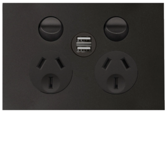 Hager 10 Amp FINESSE Double In - WBQP2SUSB-MB