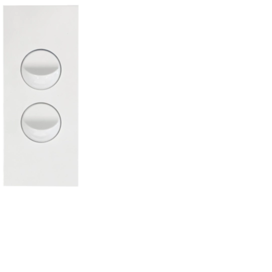 Hager 16 Amp 2 Gang FINESSE Ve - WBQSA2-MW