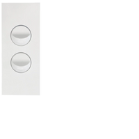 Hager 16 Amp 2 Gang FINESSE Ve - WBQSA2-MW