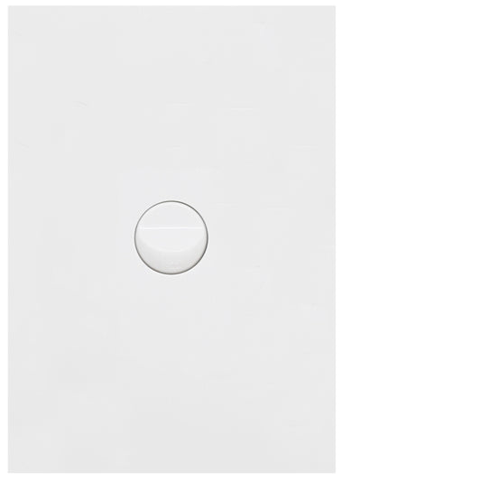 Hager Finesse 1 Gang Switch Gloss White  - WBQSV1 - ARCK Electrical Wholesale Supplies