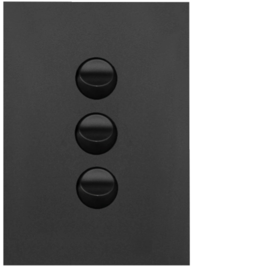 Hager 16 Amp 3 Gang FINESSE Ve - WBQSV3-MB