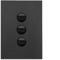 Hager 16 Amp 3 Gang FINESSE Ve - WBQSV3-MB